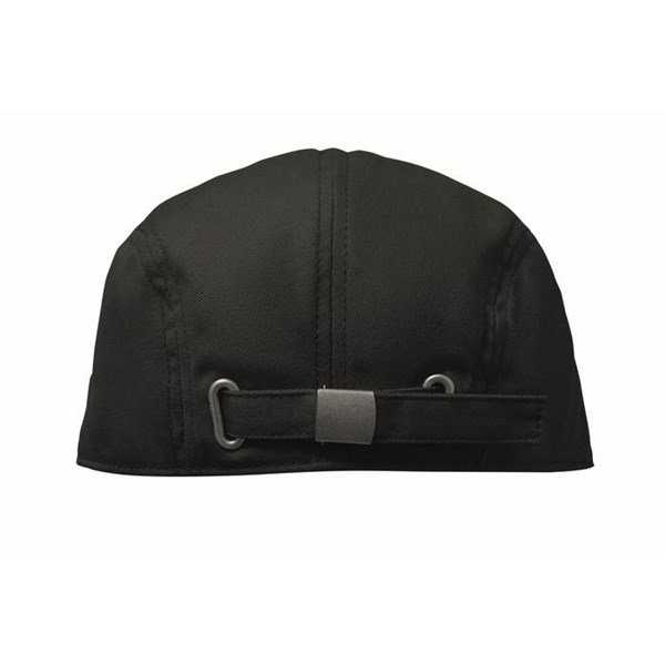 Obrázky: Bavlnená bekovka s kovovou prackou, čierna, Obrázok 3