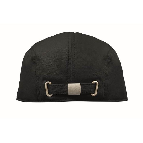 Obrázky: Bavlnená bekovka s kovovou prackou, čierna, Obrázok 4