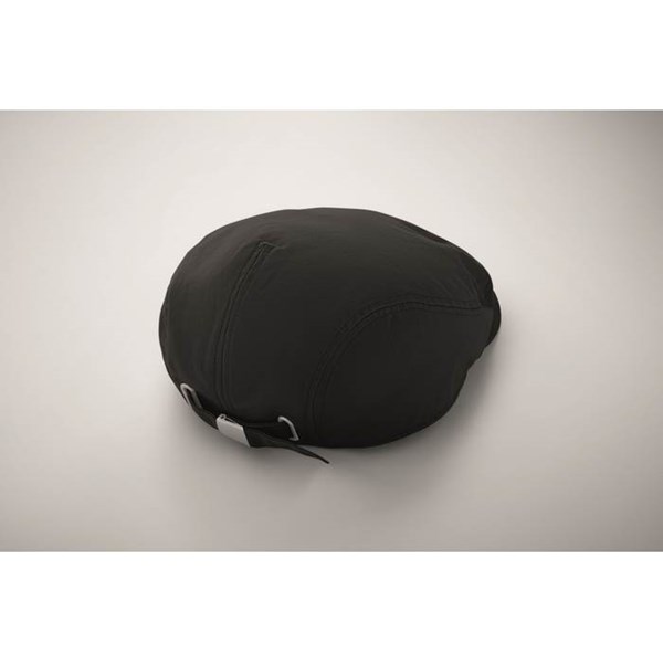 Obrázky: Bavlnená bekovka s kovovou prackou, čierna, Obrázok 8