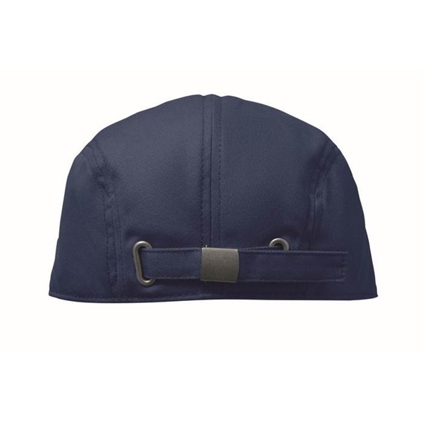 Obrázky: Bavlnená bekovka s kovovou prackou, modrá, Obrázok 3