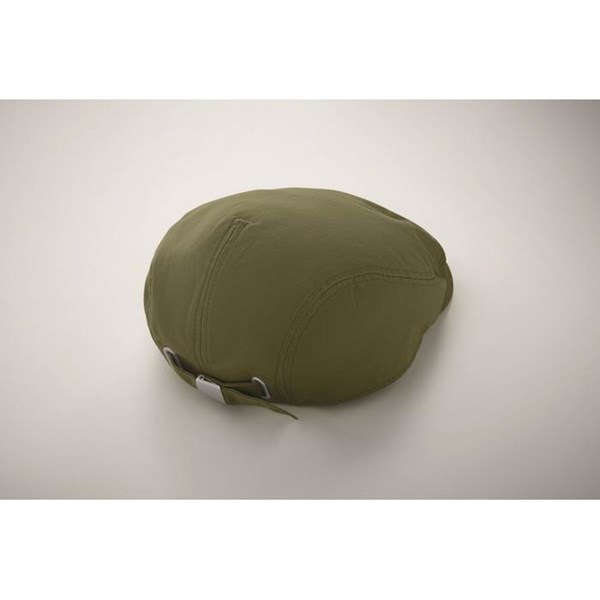 Obrázky: Bavlnená bekovka s kovovou prackou, zelená, Obrázok 8