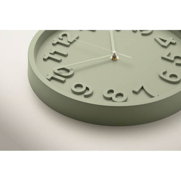 Obrázky: Mät. zelené nástenné hodiny z PP, Obrázok 3