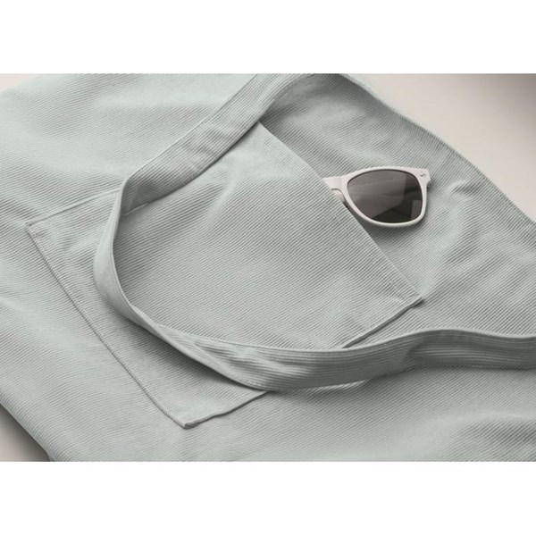 Obrázky: Veľká menžestrová nákupná taška na zips, sv. modrá, Obrázok 2