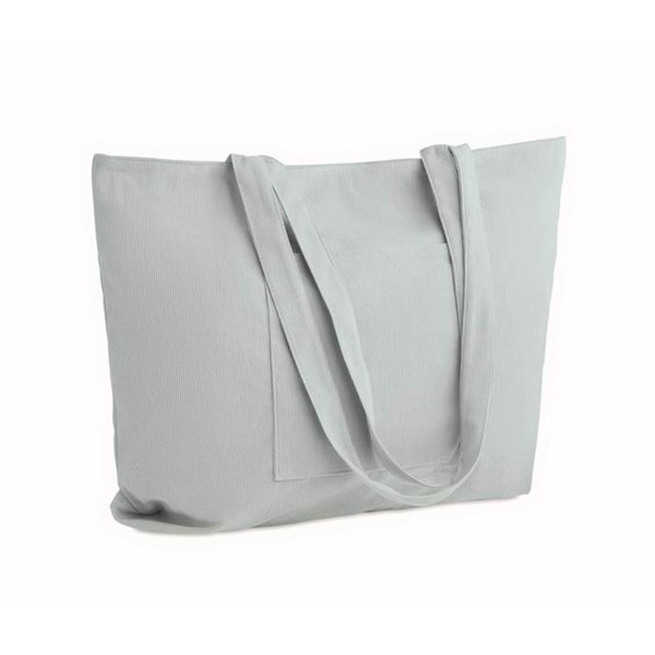 Obrázky: Veľká menžestrová nákupná taška na zips, sv. modrá, Obrázok 6