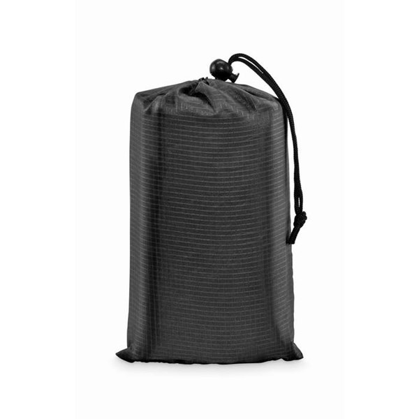 Obrázky: Ľahká veľká pláž. deka-4 skoby na uchyt., čierna, Obrázok 3