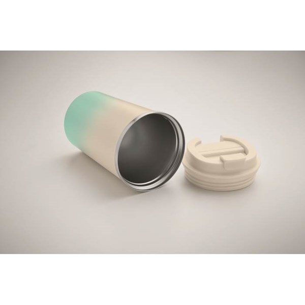 Obrázky: Termohrnček nerez 350 ml s prechodom farieb,zelená, Obrázok 3