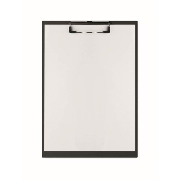 Obrázky: Kartónová písacia podložka A4 s klipem, čierna, Obrázok 3