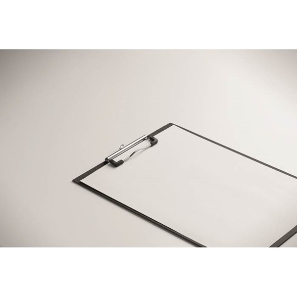 Obrázky: Kartónová písacia podložka A4 s klipem, čierna, Obrázok 5