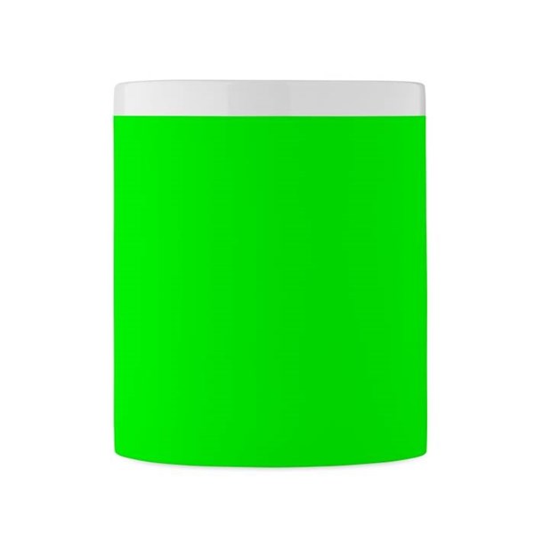 Obrázky: Keram. hrnček 300 ml na laser, neón. zelená mat, Obrázok 3