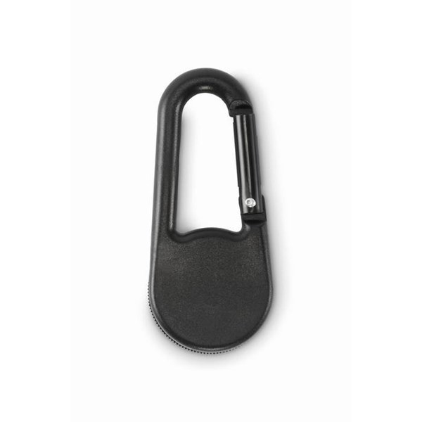 Obrázky: Malý plastový kompas s karabíínkou, čierny, Obrázok 3