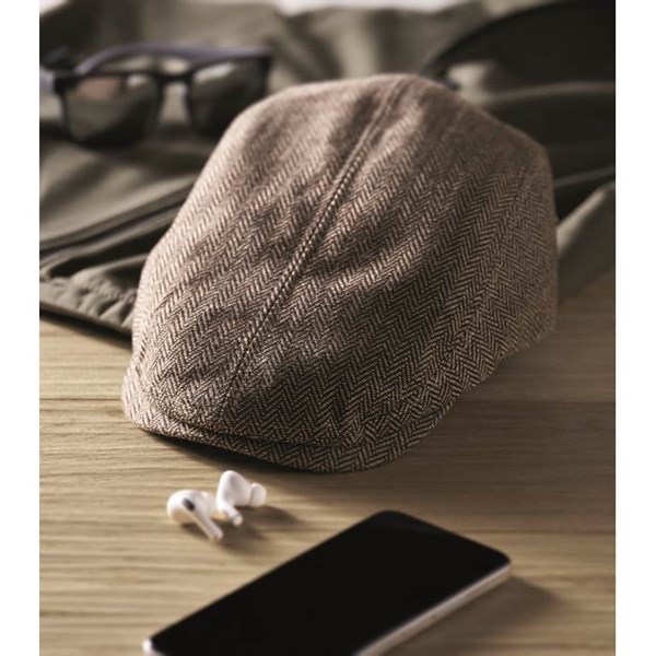 Obrázky: Bekovka vo farbe melange z polyesteru 335g, khaki, Obrázok 4