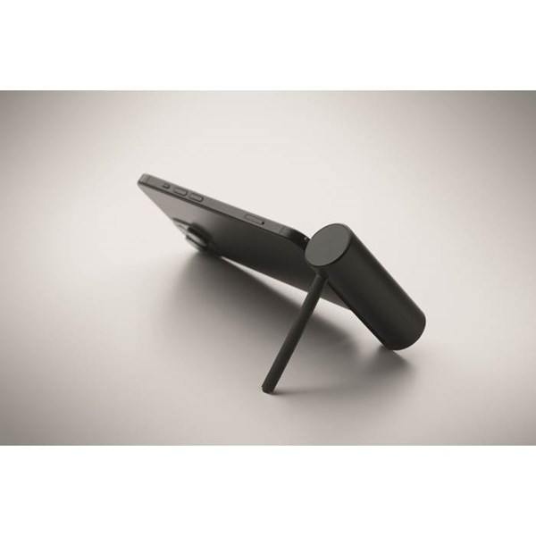 Obrázky: Čierna ABS powerbanka 5000mAh, funkcia stojanu, Obrázok 3