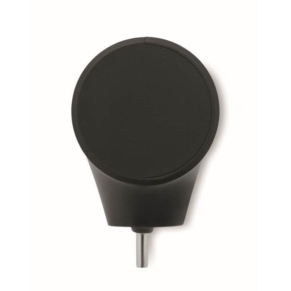 Obrázky: Čierna ABS powerbanka 5000mAh, funkcia stojanu, Obrázok 9