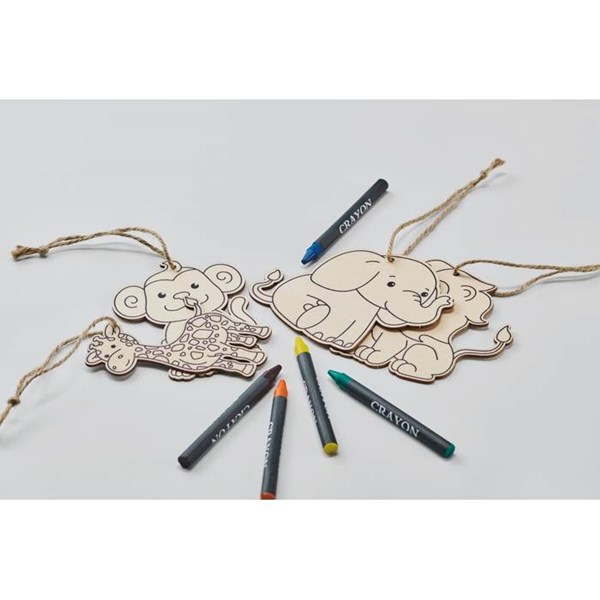 Obrázky: Sada 4 drevených visačiek v pouzdre, Obrázok 3