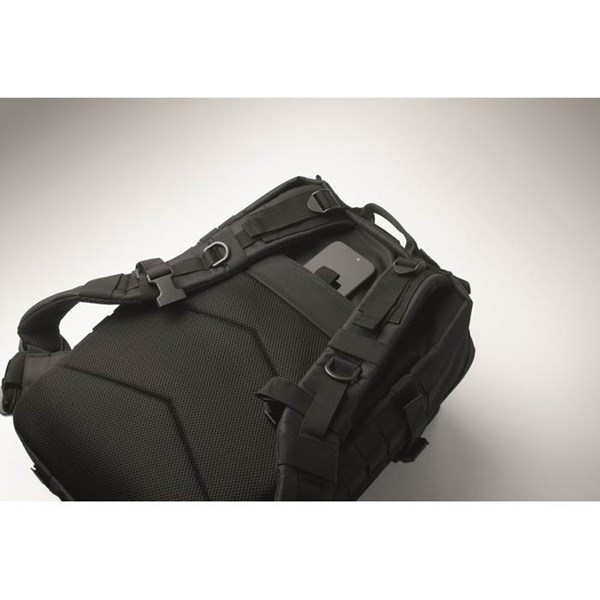 Obrázky: Outdoorový 50l ruksak 600D RPET, čierny, Obrázok 13