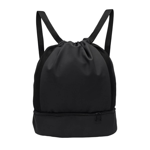 Obrázky: Priestorný sťahovací ruksak z mäkkého PU