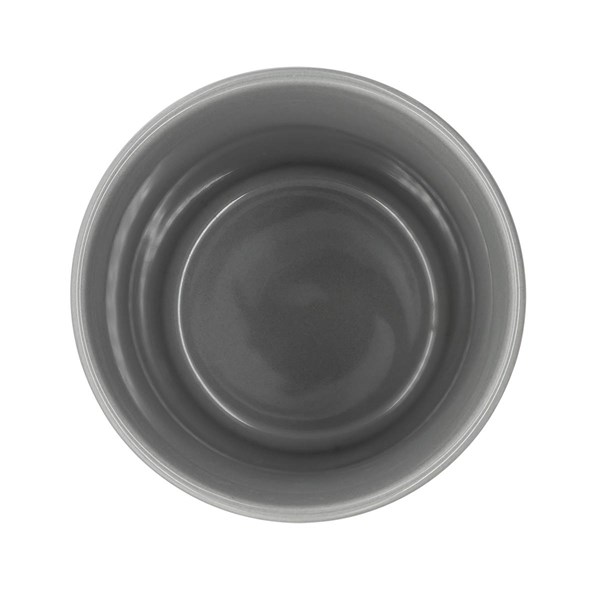 Obrázky: Keram.hrnček 370ml, povrch a viečko silikón,šedá, Obrázok 3