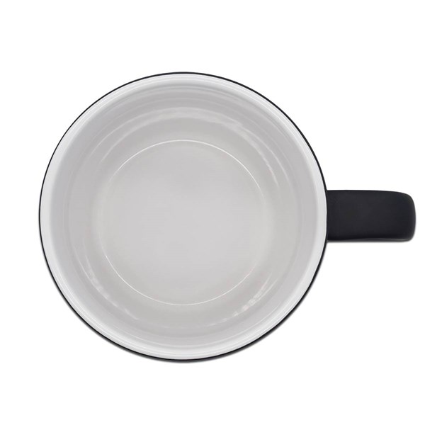 Obrázky: Keram.hrnček 345ml na laser fareb.loga, biela