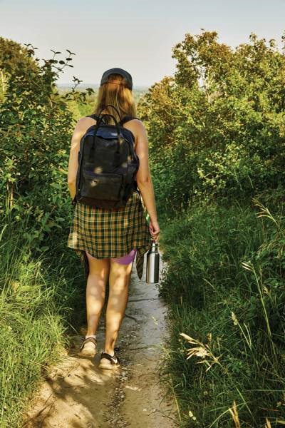 Obrázky: Malá termoska na vodu 500 ml,olivovo zelený prúžok, Obrázok 10