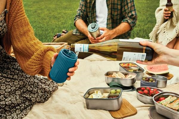 Obrázky: Black+Blum 340 ml cestovný pohár, tyrkysový, Obrázok 9