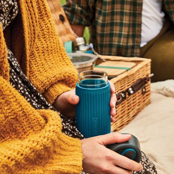 Obrázky: Black+Blum 340 ml cestovný pohár, tyrkysový, Obrázok 10