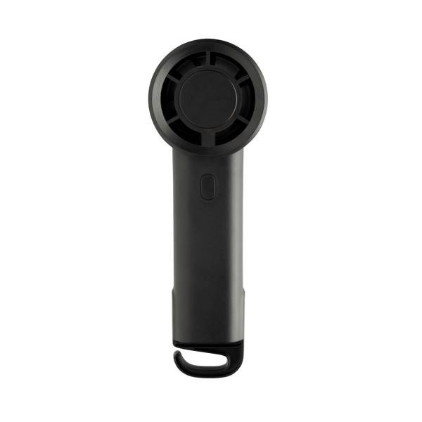 Obrázky: Nabíjateľný ventilátor z recykl.plastu RCS, čierny, Obrázok 6