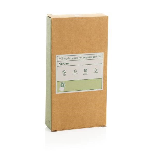 Obrázky: Nabíjateľný st.ventilátor z rec.plastu RCS, čierny, Obrázok 10