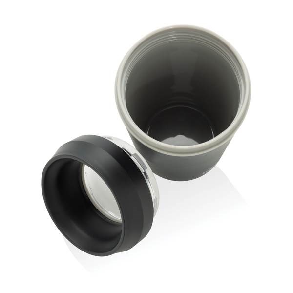 Obrázky: Hrnček Topl To Go 354 ml z recykl.plastu, sivý, Obrázok 4