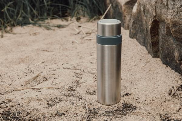 Obrázky: 750 ml dvojstenná termoska od RCS, strieborná, Obrázok 8