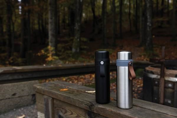 Obrázky: 750 ml dvojstenná termoska od RCS, strieborná, Obrázok 12