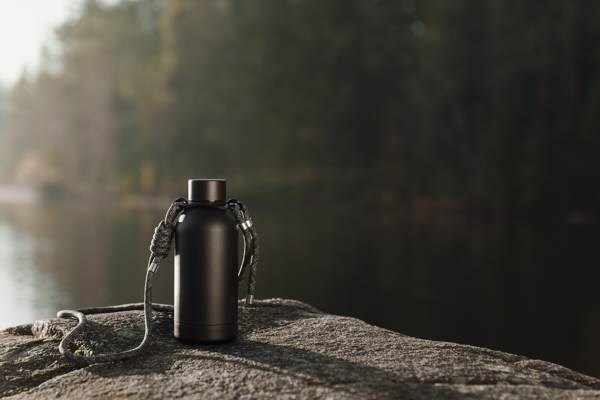 Obrázky: VINGA fľaša z nehrdzav.ocele od RCS, 400 ml,čierna, Obrázok 8