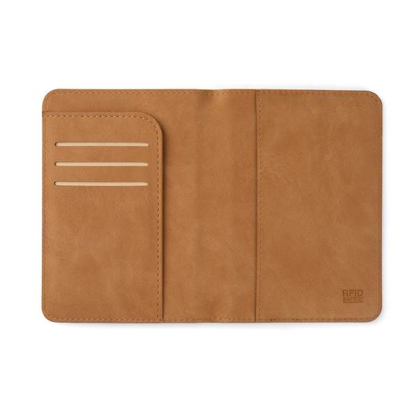 Obrázky: Držiak na pas VINGA od RCS s RFID, hnedý, Obrázok 2