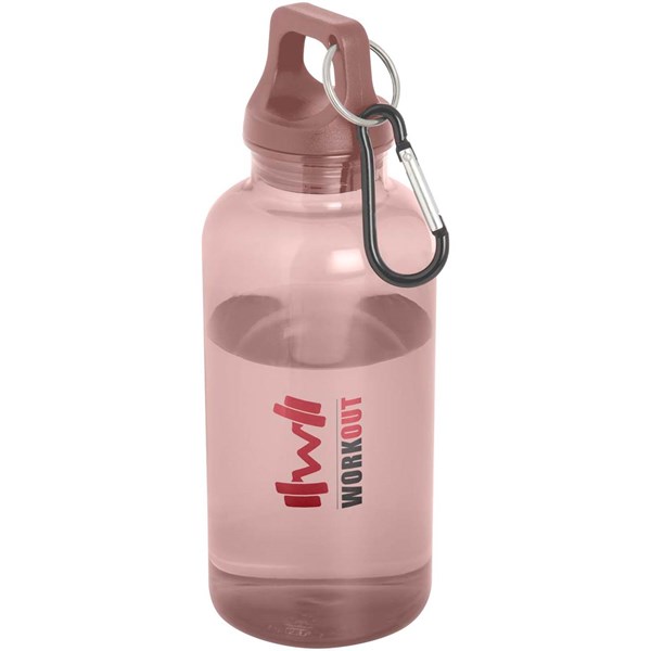 Obrázky: Ružová fľaša 400ml s karabínou z RCS plastu, Obrázok 5