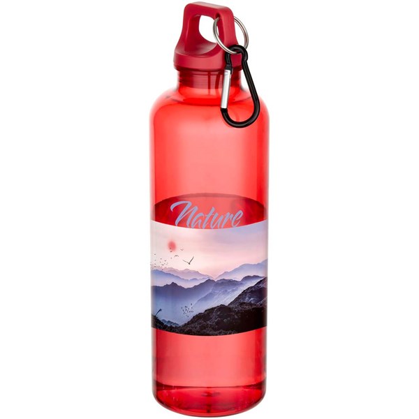 Obrázky: Transp. fľaša 750ml, recykl. RCS plast, červená, Obrázok 2
