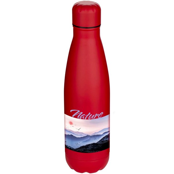 Obrázky: Jednostenná recykl. nerez 750ml fľaša, červená, Obrázok 2