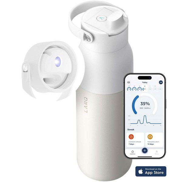 Obrázky: LARQ PureVis™ 2.0 fľaša na vodu 1000 ml, biela, Obrázok 5