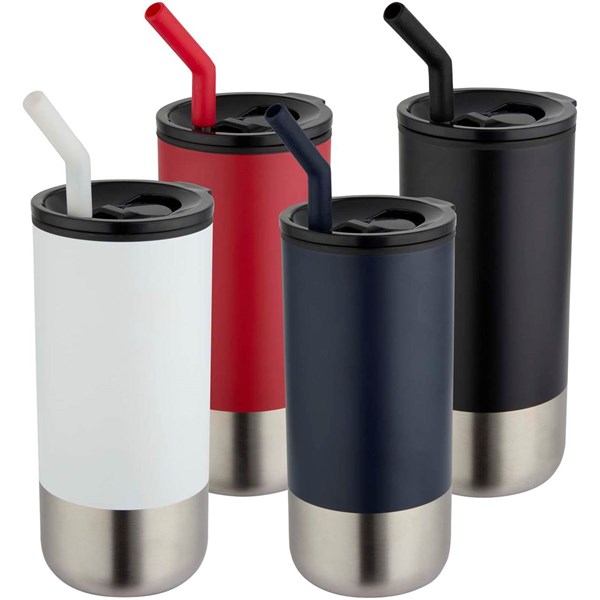 Obrázky: Termohrnček RCS 480ml, nerez slamka, tm. modrá, Obrázok 6