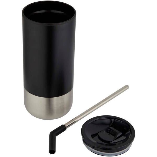 Obrázky: Termohrnček RCS 480ml, nerez slamka, čierna, Obrázok 3