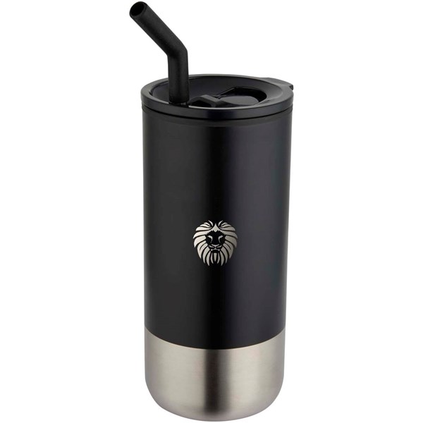 Obrázky: Termohrnček RCS 480ml, nerez slamka, čierna, Obrázok 4