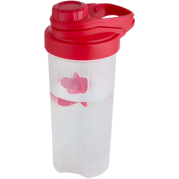 Obrázky: Červená šport. fľaša 700 ml,š ejkrová gulička