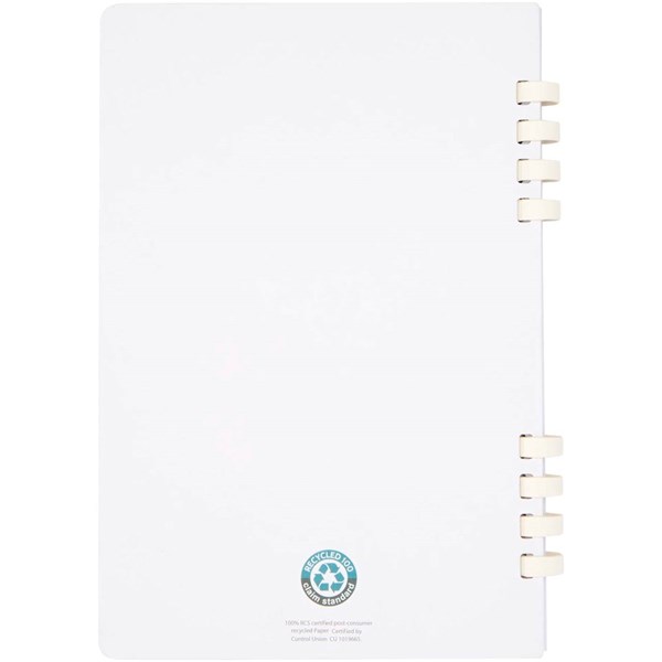 Obrázky: Pozn. blok A5 s krúžk. väzbou z rec. RCS, biela, Obrázok 2