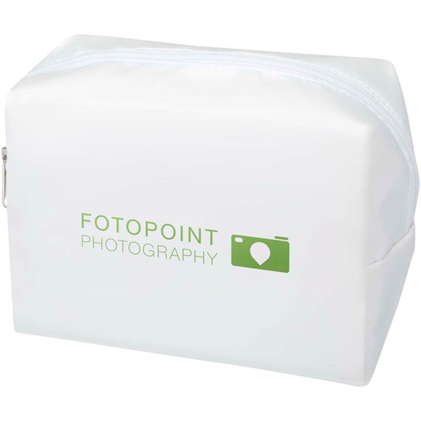 Obrázky: Biela toaletná taštička z GRS RPET, Obrázok 5