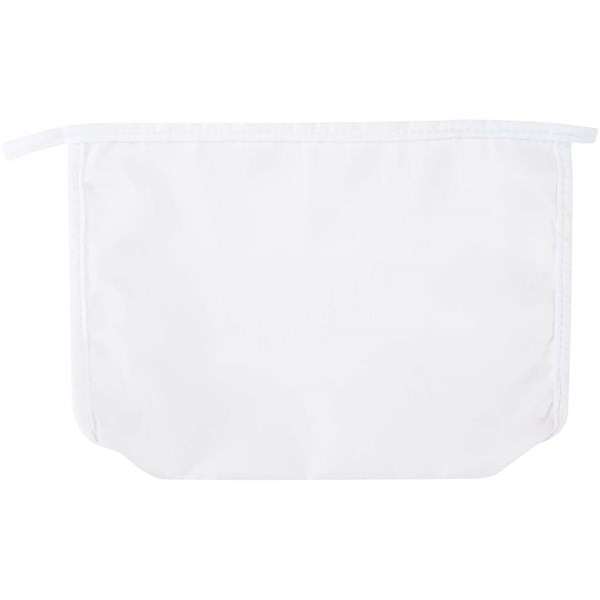 Obrázky: Kompaktná toaletná taštička z GRS RPET, biela, Obrázok 4