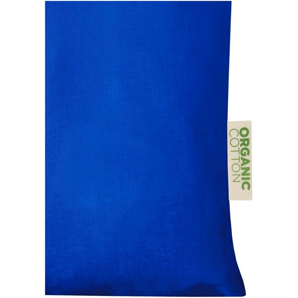 Obrázky: Nák. taška 140 g/m², organ. mater. OCS, str.modrá, Obrázok 3