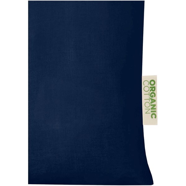 Obrázky: Nák. taška 140 g/m², organ. mater. OCS, tm. modrá, Obrázok 3