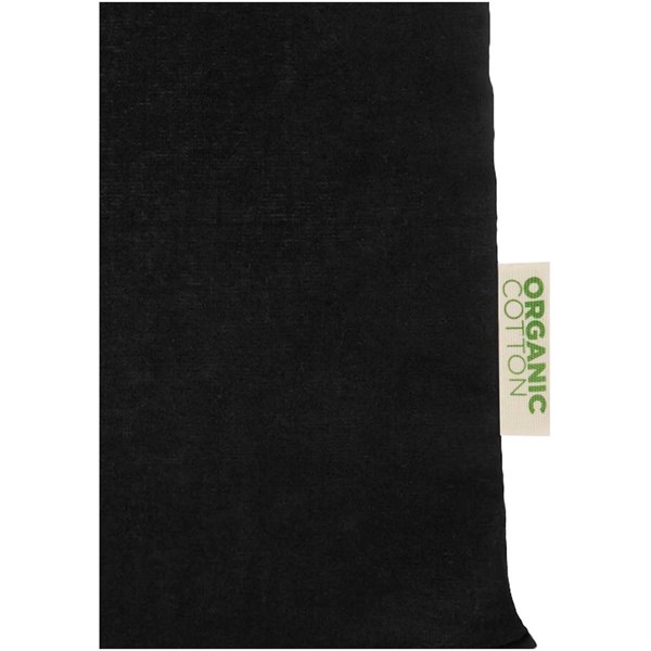 Obrázky: Nák. taška 140 g/m², organ. mater. OCS, čierna, Obrázok 3