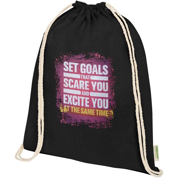 Obrázky: Sťah. ruksak 140 g, organ. mater. OCS, čierna, Obrázok 4