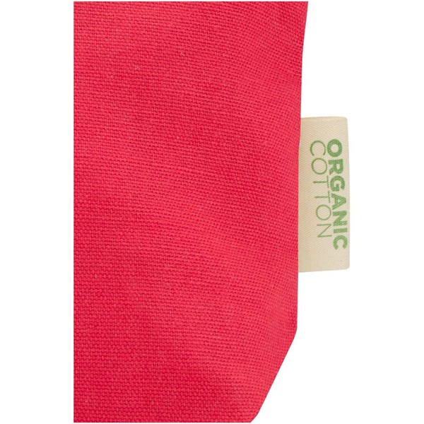 Obrázky: Toal. taška 1l, 180g z organ. bavlny OCS, červená, Obrázok 2