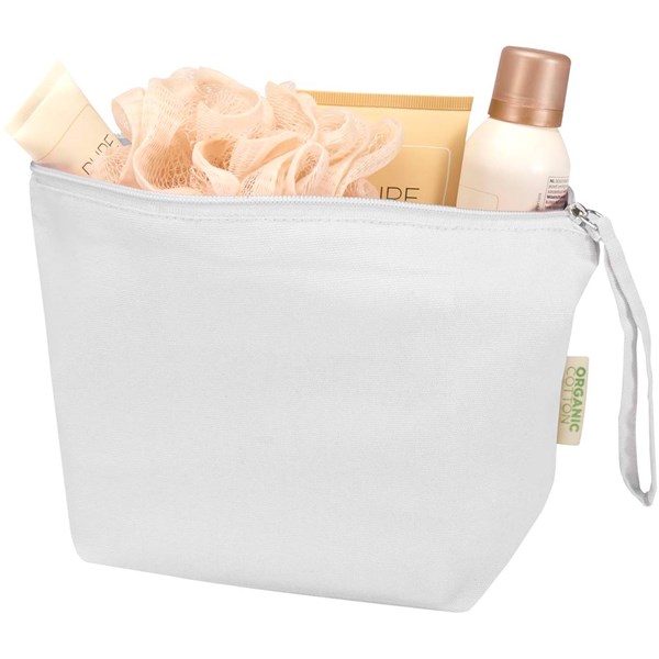 Obrázky: Biela toal. taška 180g z organ. bavlny OCS, Obrázok 3