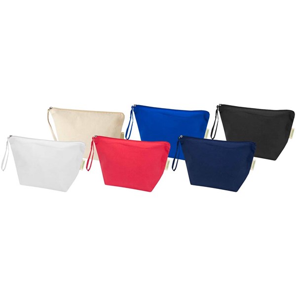 Obrázky: Červená toal. taška 180g z organ. bavlny OCS, Obrázok 5